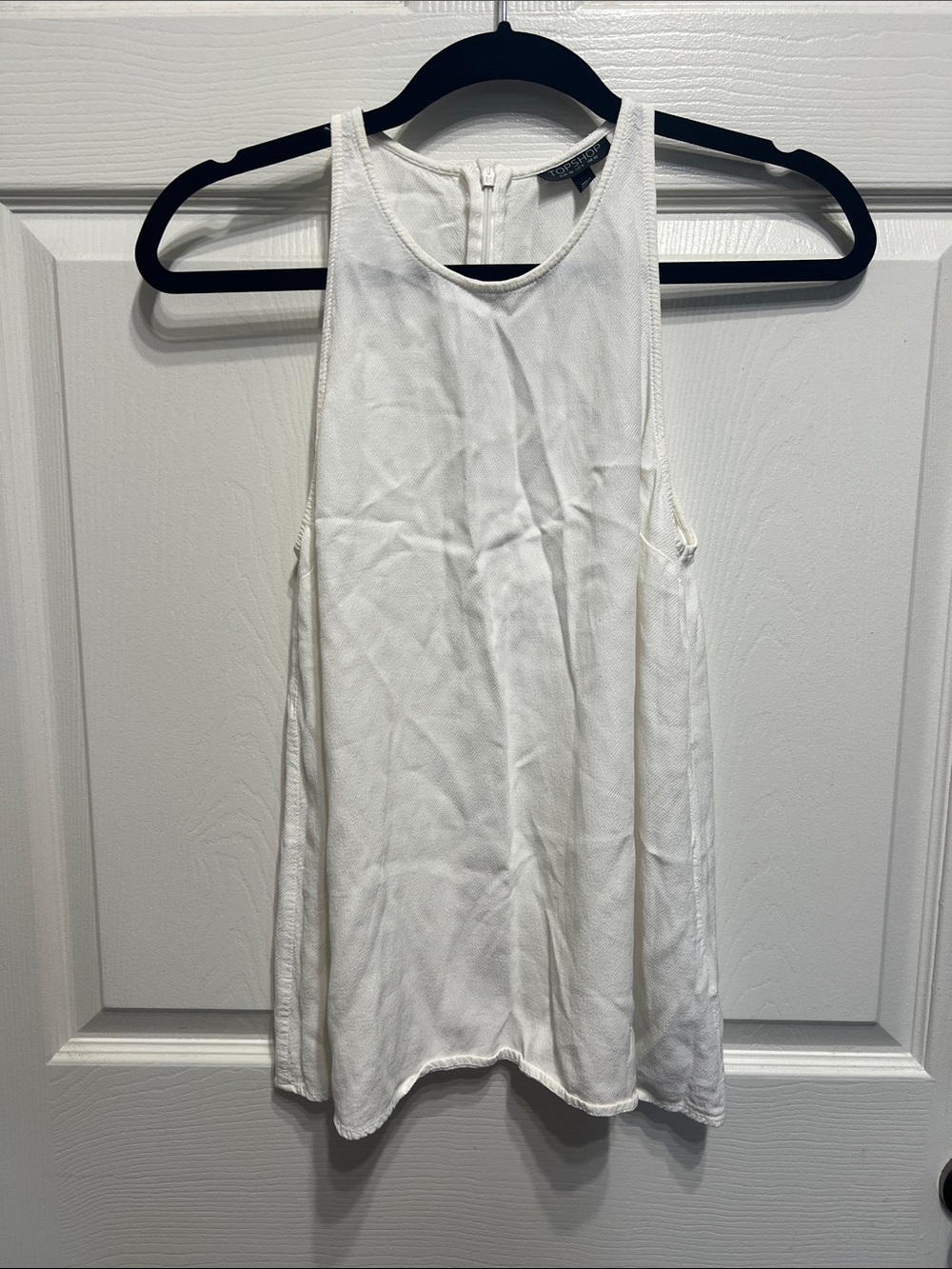 Topshop White Racerback Tank